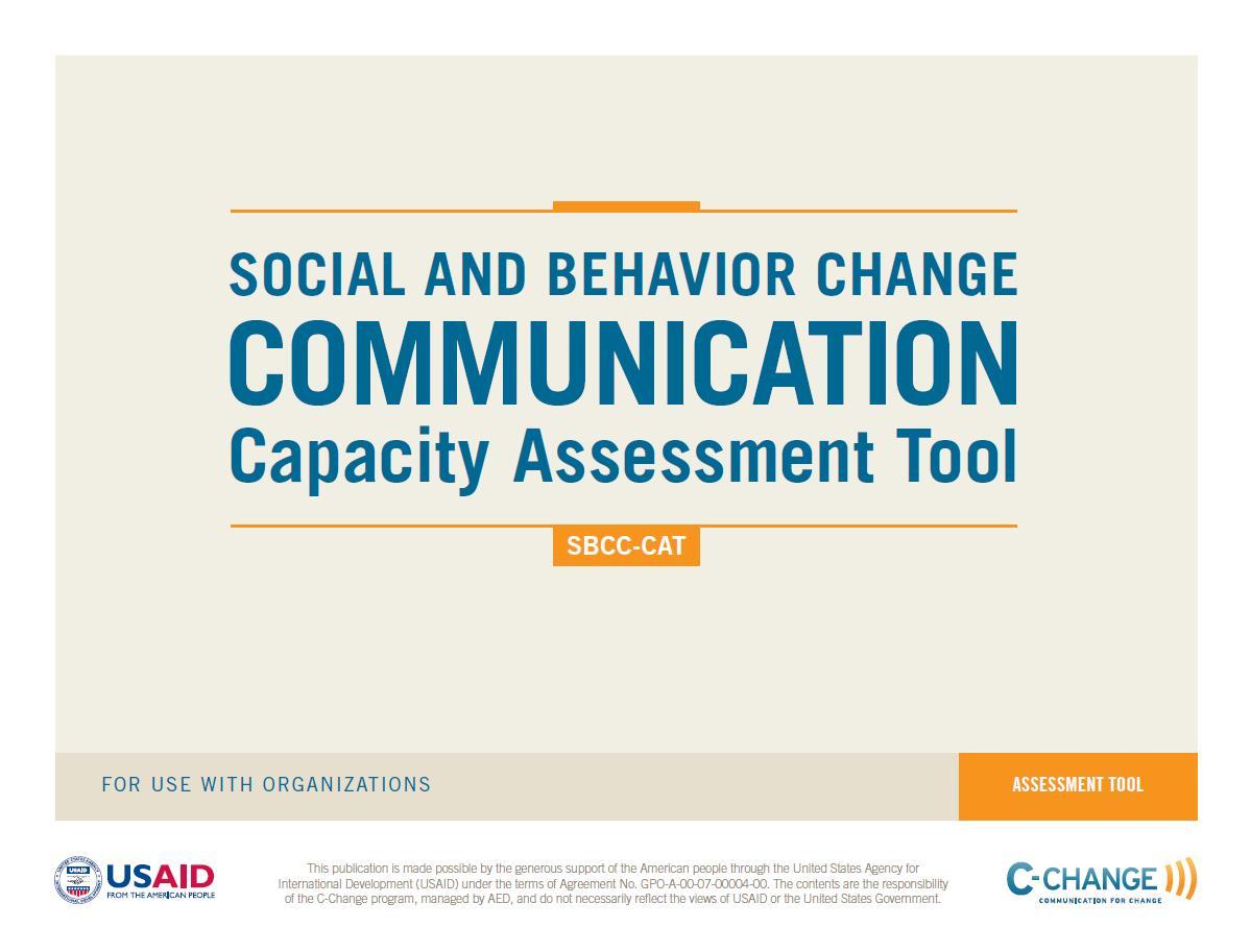 SBCC CAT for organizations 